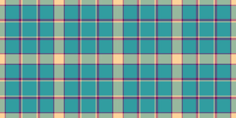 Amazing check textile tartan, panel fabric plaid pattern. Christmas ornament background vector seamless texture in blue and pastel colors.