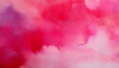 Fototapeta premium red pink abstract watercolor color natural canvas background