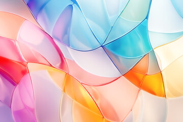 カラフルな曲線の背景