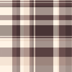Difficult plaid vector textile, xmas tartan background texture. Tweed check fabric seamless pattern in pastel and old lace colors.