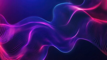 Obraz premium Abstract Neon Wave Design