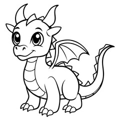 cute mini dragon drawing
