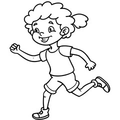 Obraz premium doodle kid with active action