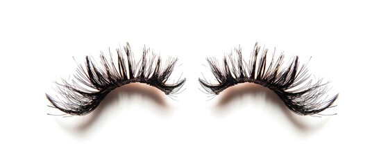 False Eyelashes Isolated On White Background