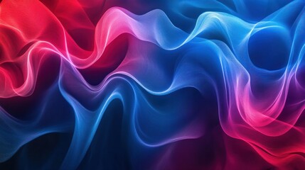 Fototapeta premium Abstract Blue and Red Swirls