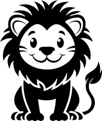 Obraz premium Striking Silhouette of a Noble African King. 