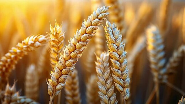 wheat close-up footage
