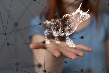 stock market graph business digital