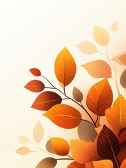 Fototapeta premium Leaves changing color in autumn