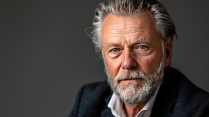 Obraz premium Portrait of a business leader in sustainable architecture ceo, manager, or designer profile