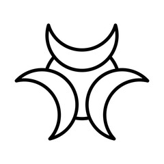 Biohazard Symbol Icon Design