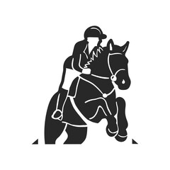 horse logo simple clean and elegance for your bussines