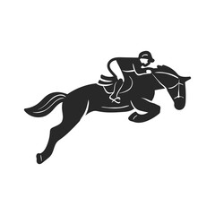 horse logo simple clean and elegance for your bussines