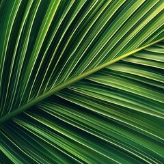 Palm leaf texture natural tropical green leaf close up.