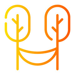 hammock gradient icon