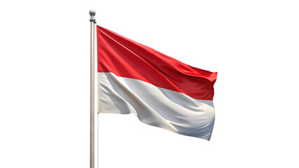 Indonesia Flag on a Transparent Background