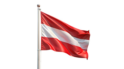 Austria Flag on a Transparent Background