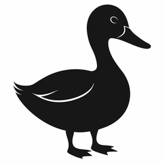 Duck silhouette vector illustration design