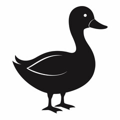 Duck silhouette vector illustration design