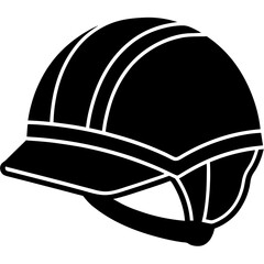  Safety helmet icon silhouette vector illustration design
