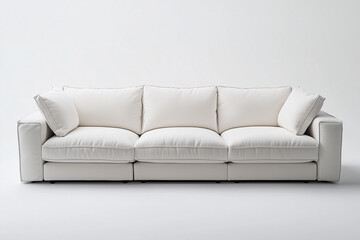 Obraz premium white sofa on a white background