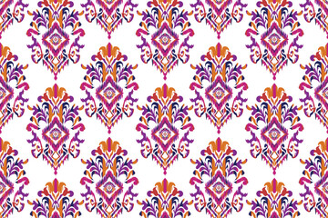 Paisley ethnic patterns design.Oriental ethnic seamless pattern traditional background Design for carpet,wallpaper,clothing,wrapping,batik, fabric,Vector illustration embroidery style.