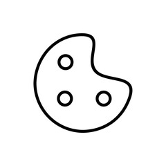 palette icons. line vector isolated on white background. trendy and modern design