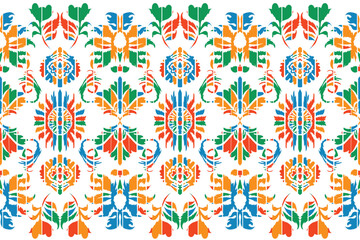 Paisley ethnic patterns design.Oriental ethnic seamless pattern traditional background Design for carpet,wallpaper,clothing,wrapping,batik, fabric,Vector illustration embroidery style.