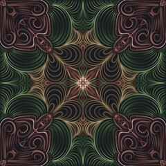 seamless pattern with flowers