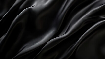 Obraz premium A smooth, rich black background with soft lighting, ideal for luxury branding or dramatic design.