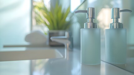 Modern hand soap dispenser mockup. You get to make it your own by tweaking the label design.