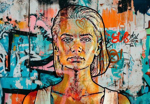 Graffiti Style Photo Effect With AI Texture