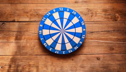 Dartboard on Wooden Wall