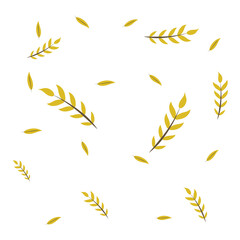 Vector seamless pattern illustration ears of wheat. Whole grain, natural, organic background for bakery package, bread products.
