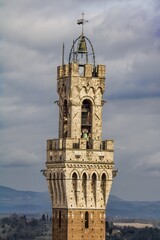 siena, italien - campanile mit glocke vom palazzo pubblico