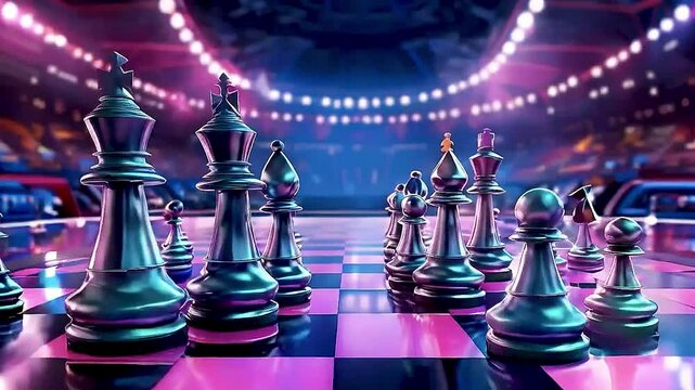 chess pieces on a board