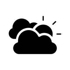 black clouds and black sun