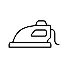 Ironing service isolated on background