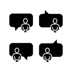 group talk concept line icon. Simple element illustration. group talk concept outline symbol design.