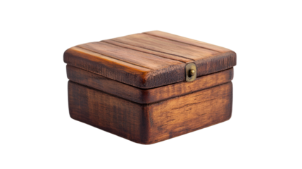 Wooden Box with Metal Lock