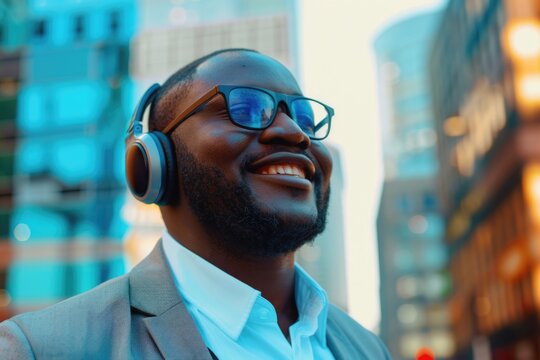 A businessman with a smile, suitable for corporate or personal use