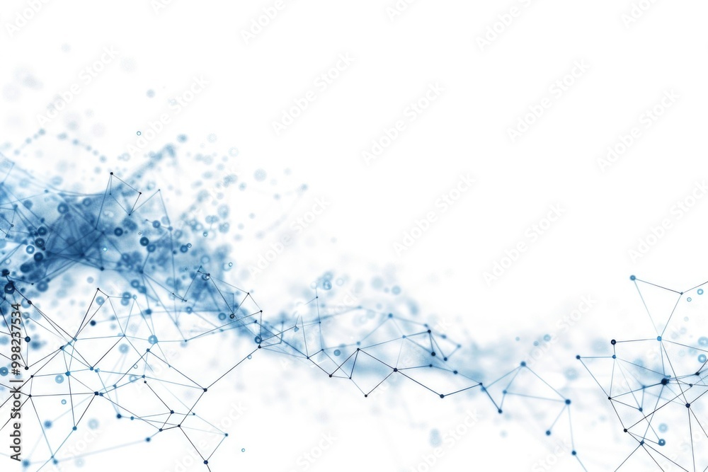 Aufkleber A simple design featuring white and blue dots and lines on a background, suitable for use in graphic design projects