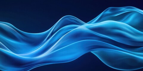 Elegant Abstract Blue Wave Design for Modern Graphic Projects