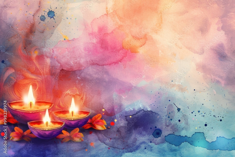 Poster lit candles on a wooden table in a warm setting
