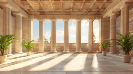 Fototapeta premium Greek temple, historic photo
