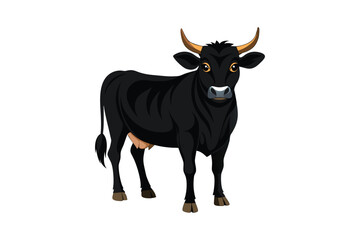 Cow vector illustration, Cow vector, Cow Sticker