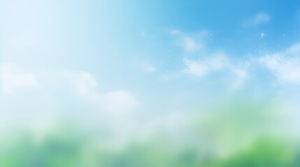 Abstract nature-themed wallpaper design for world environment day: beautiful blurred green and blue sky background with soft light effects, ideal for eco-friendly and tranquil spaces.


