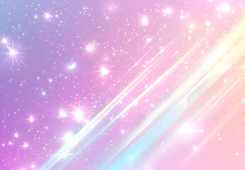 Magical Shooting Stars on Pastel Gradient Background Design