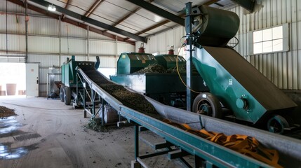 Fototapeta premium Olive Processing Facility