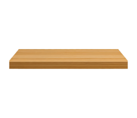 wooden shelf template, desk mock-up, tabletop, front view, isolated	